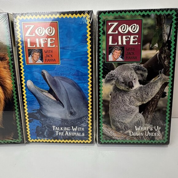 Zoo Life With JACK HANNA VHS Lot Flippin’ Out Sea Talking With Animals What’s Up - Picture 3 of 7